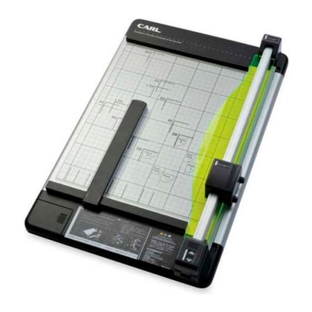 Carl Manufacturing CARL Heavy-Duty Rotary Trimmer, 15" Cutting Length, 36 Sheet Capacity, Black 12220